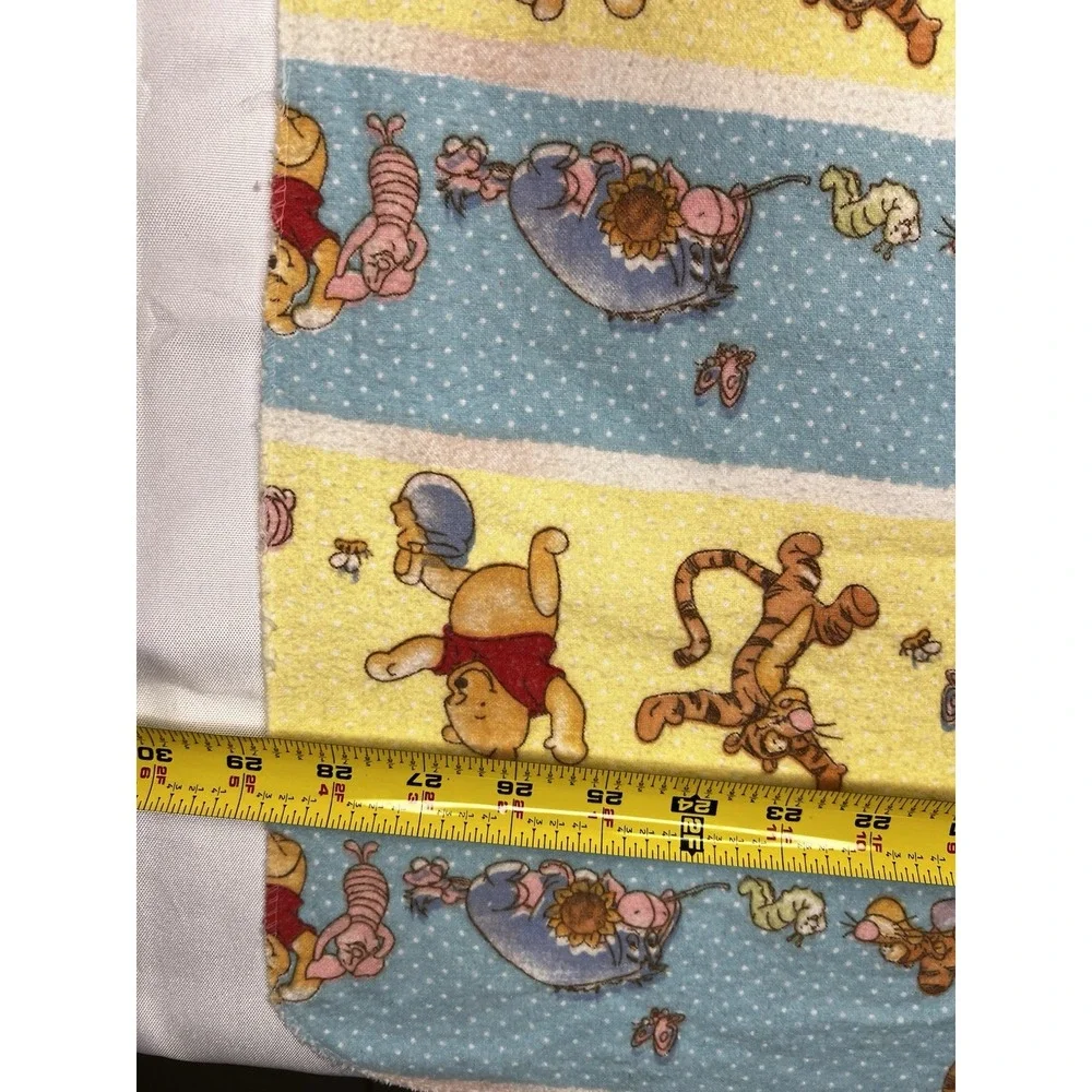 Vintage Y2K Disney Winnie the Pooh Receiving Blanket Tigger Eeyore Piglet